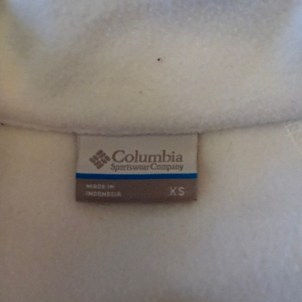 Columbia Soft White Fleece Jacket - Picture 2 of 2